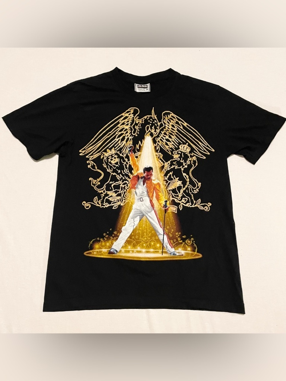Queen Freddie Mercury Band Tee Double Sided Graphic T-Shirt The Roxx Size L